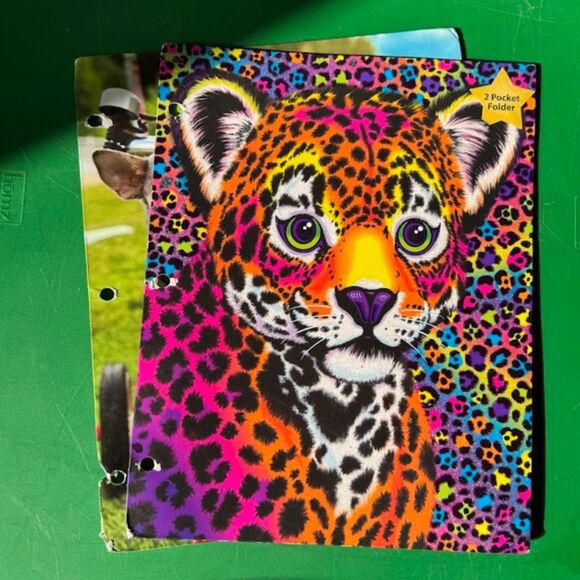 Lisa Frank Hunter Leopard Pocket Folder 2020 Edition Puppy Folders (Set of Two) - Picture 1 of 7